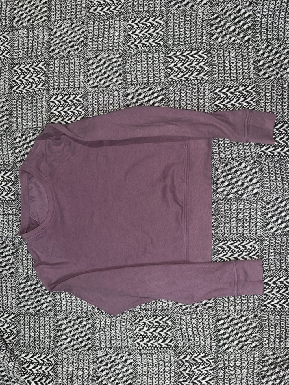 Plum Lululemon Crewneck Sweatshirt - Solid Long Sleeve